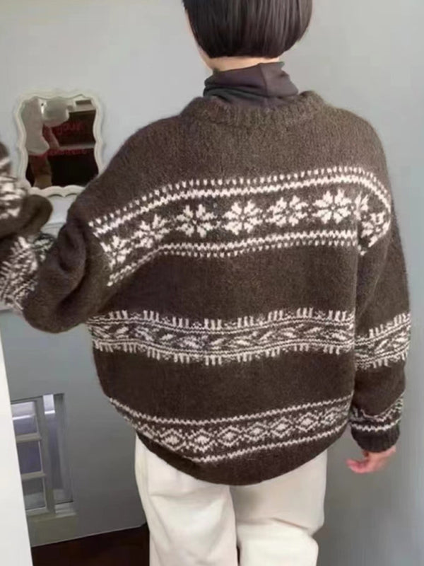 Alyene | Women's Fair Isle Relaxed Fit Jumper