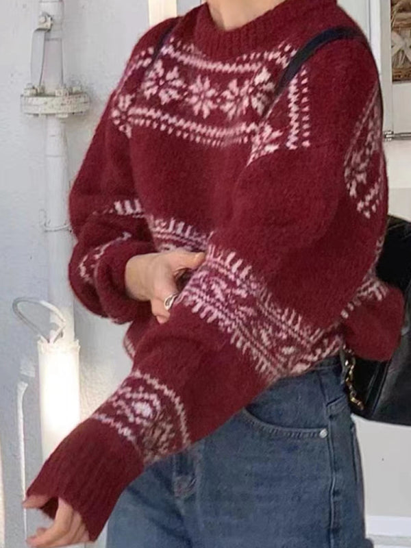 Alyene | Women's Fair Isle Relaxed Fit Jumper