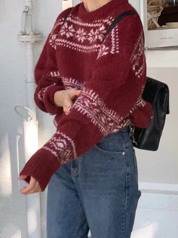 Alyene | Women's Fair Isle Relaxed Fit Jumper