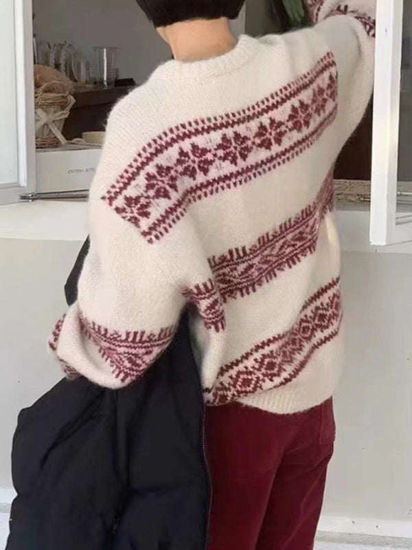 Alyene | Women's Fair Isle Relaxed Fit Jumper
