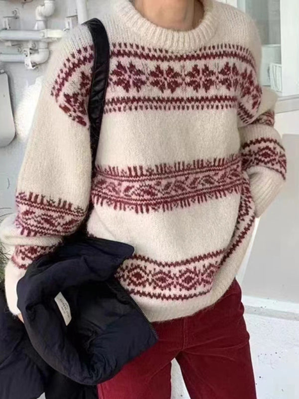 Alyene | Women's Fair Isle Relaxed Fit Jumper