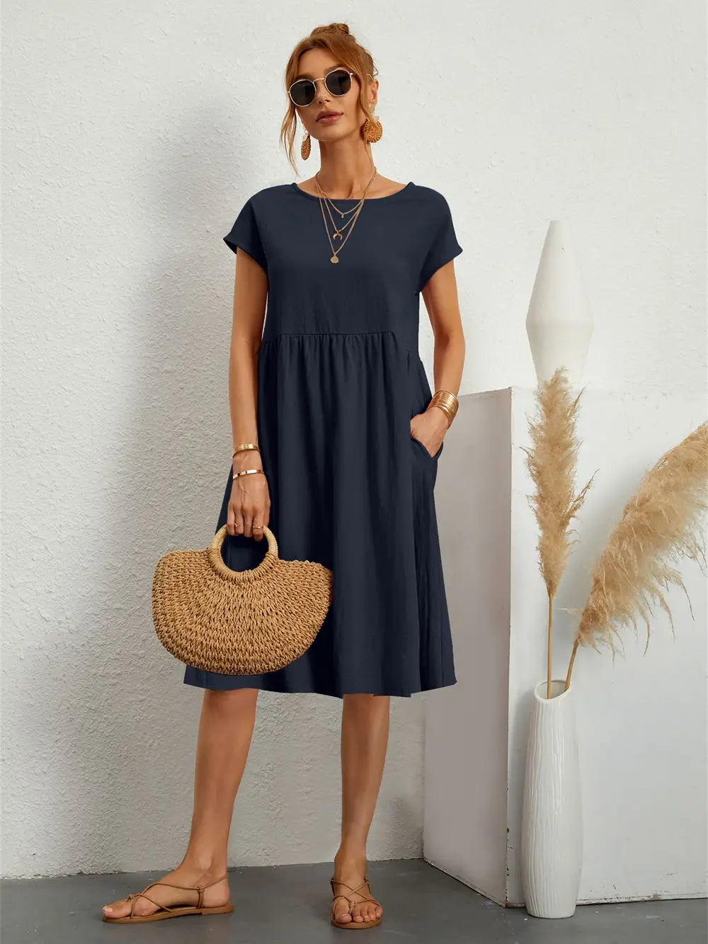 Liz | Chic Casual Pocket Dress for Ultimate Everyday Comfort