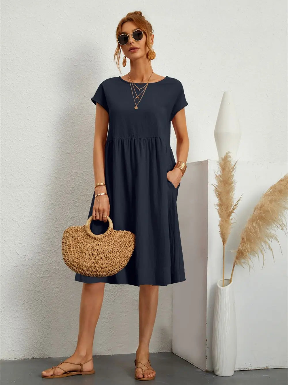 Liz | Chic Casual Pocket Dress for Ultimate Everyday Comfort