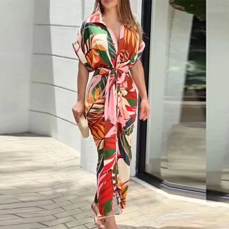 Lotte | Chic Summer Drape Dress for Effortless Style and Comfort