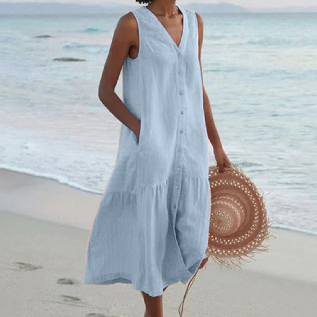 Hester | Elegant Sleeveless Midi Dress