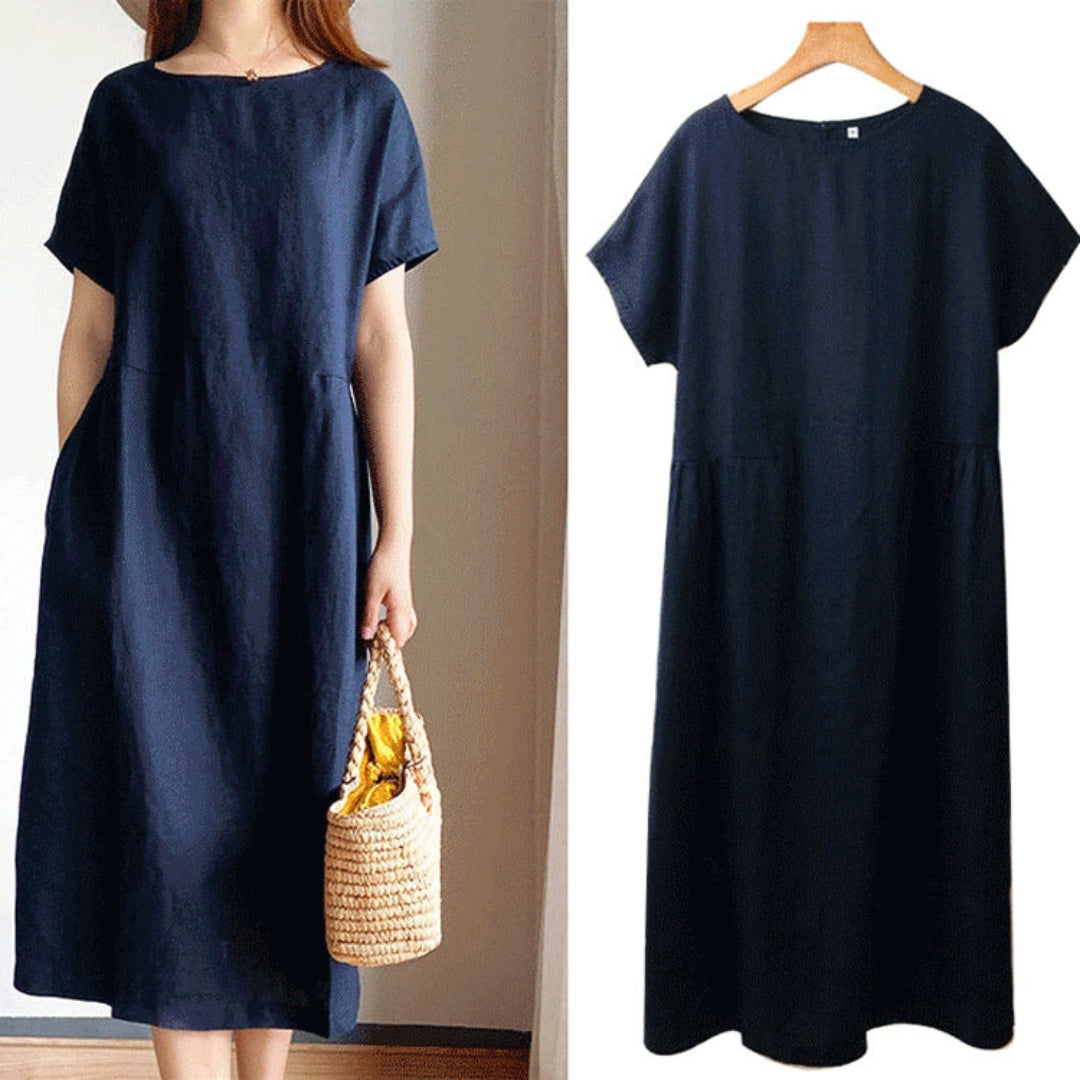 Hazel | Elegant Short Sleeve Summer Dress for Women