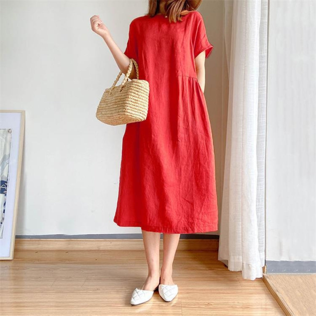 Hazel | Elegant Short Sleeve Summer Dress for Women