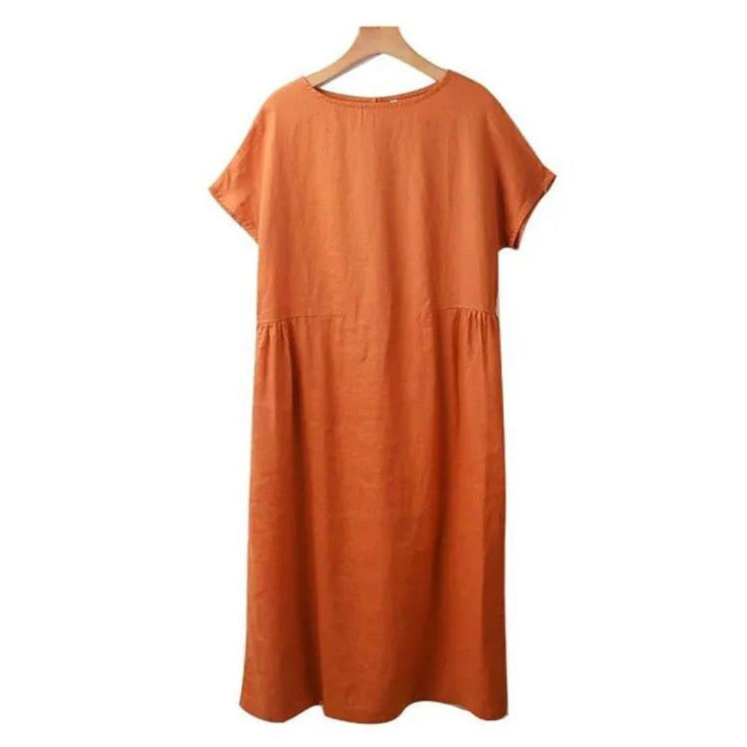 Hazel | Elegant Short Sleeve Summer Dress for Women