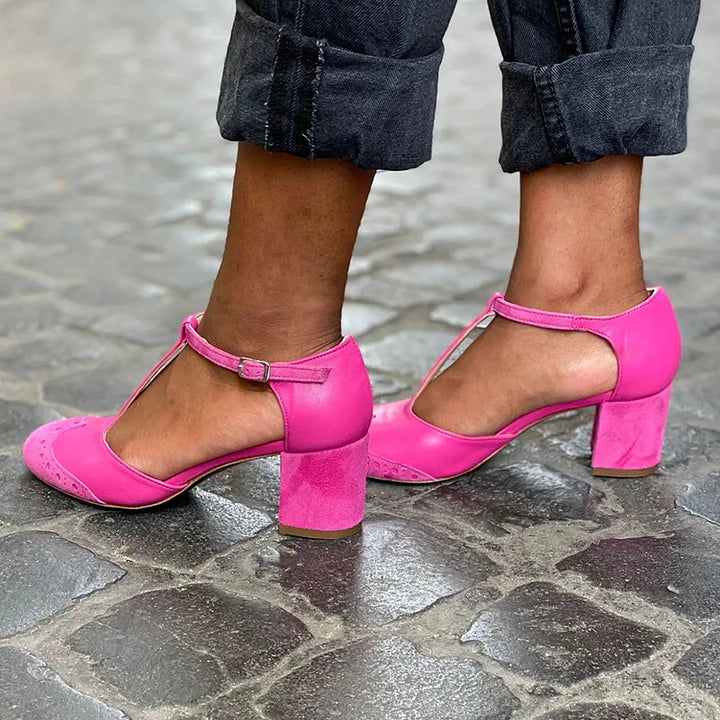 Sienna | Orthopedic T-Strap Heels
