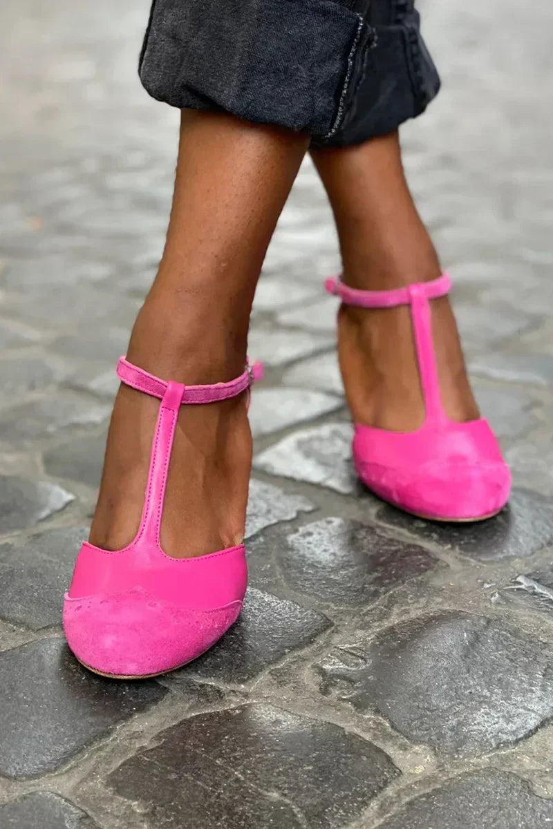 Sienna | Orthopedic T-Strap Heels