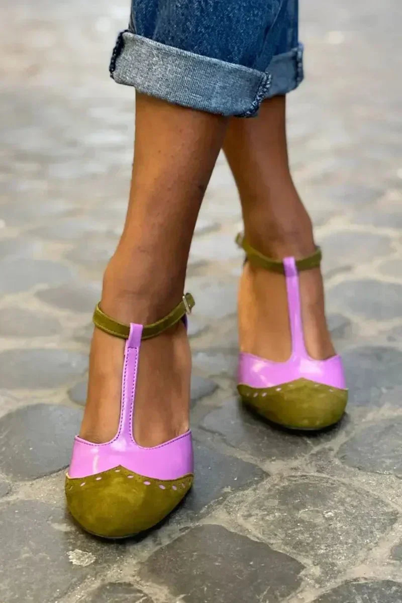 Sienna | Orthopedic T-Strap Heels