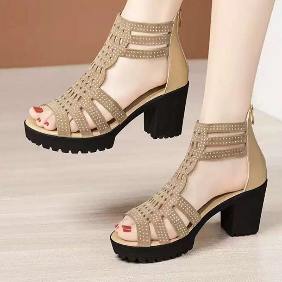 Marigold | Chic Heel Sandals for Effortless Style and Comfort