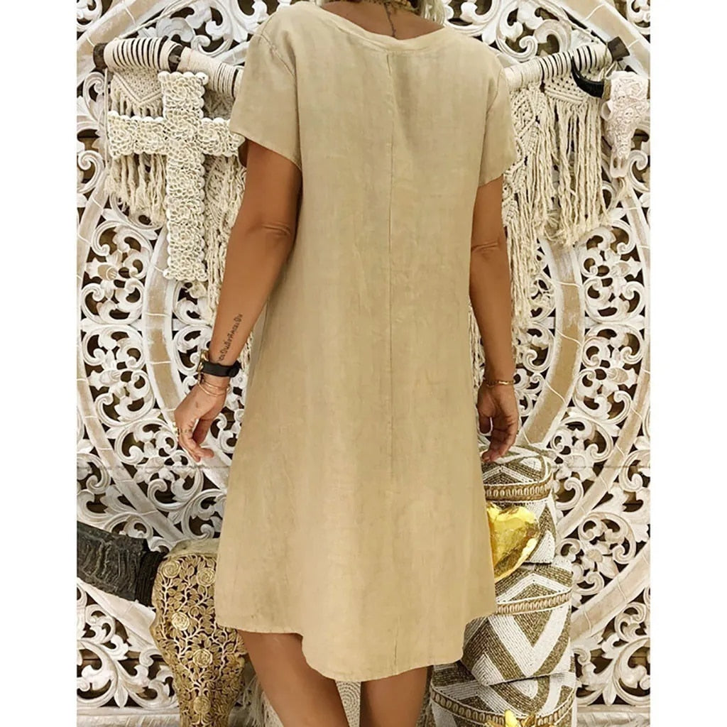 Dusty | Women's V-Neck A-Line Mini Dress