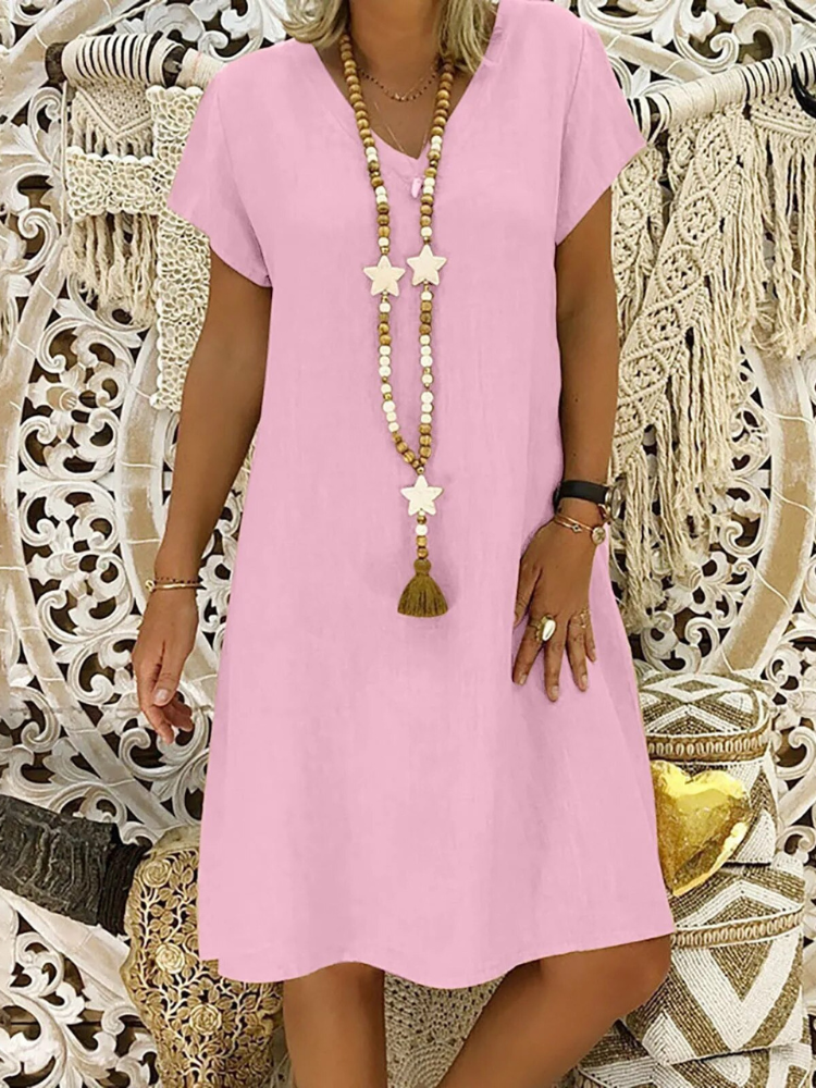 Dusty | Women's V-Neck A-Line Mini Dress