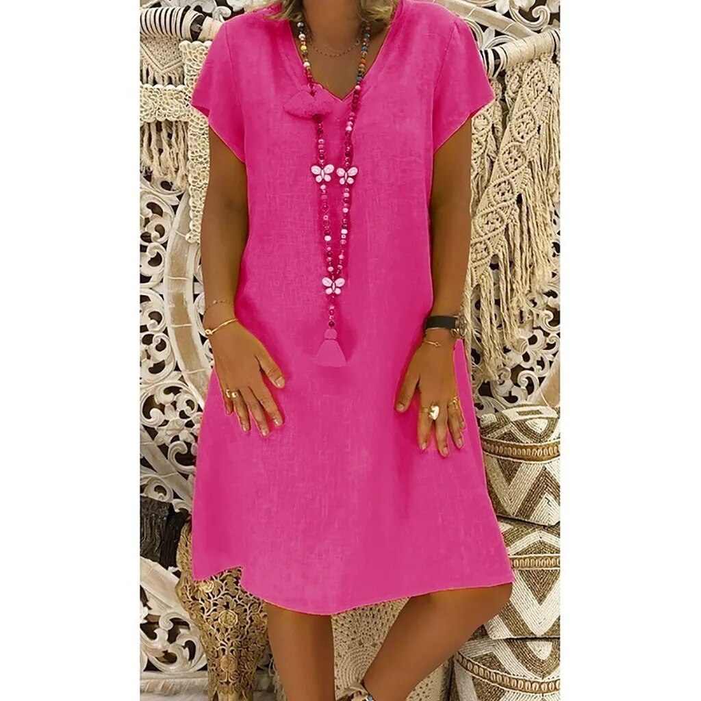 Dusty | Women's V-Neck A-Line Mini Dress