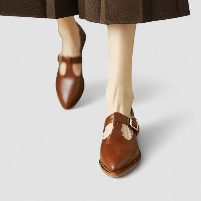 Sylvia | Orthopedic T-Strap Shoes