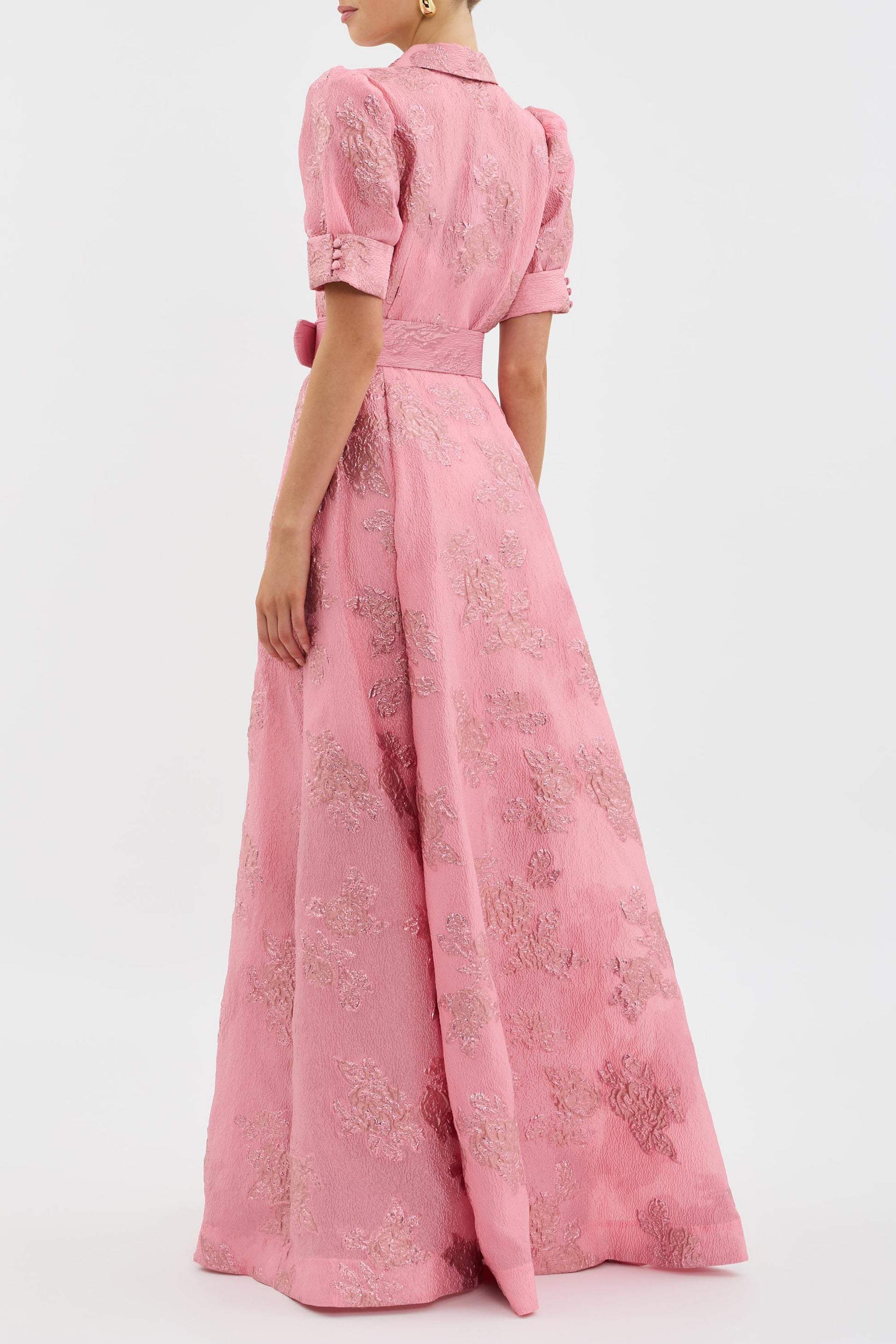 Lynsey | Elegant Floral Maxi Dress with Belt