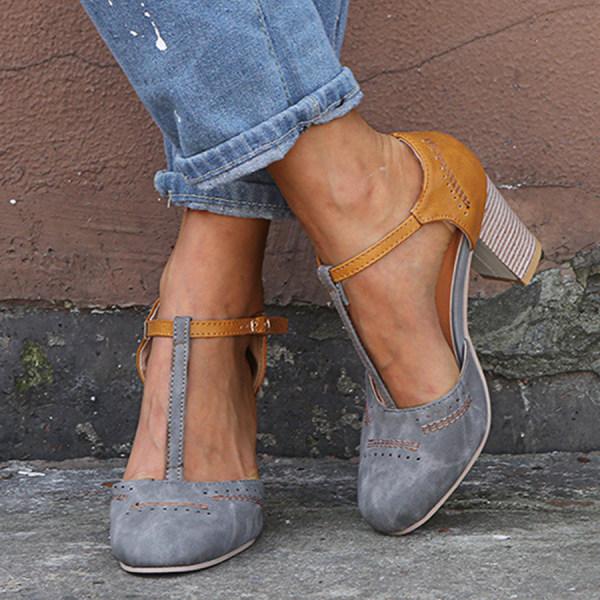 Jennavieve | Chic T-Strap Heels for Women