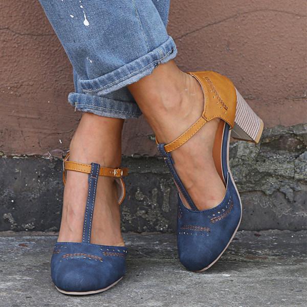 Jennavieve | Chic T-Strap Heels for Women