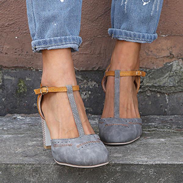 Jennavieve | Chic T-Strap Heels for Women