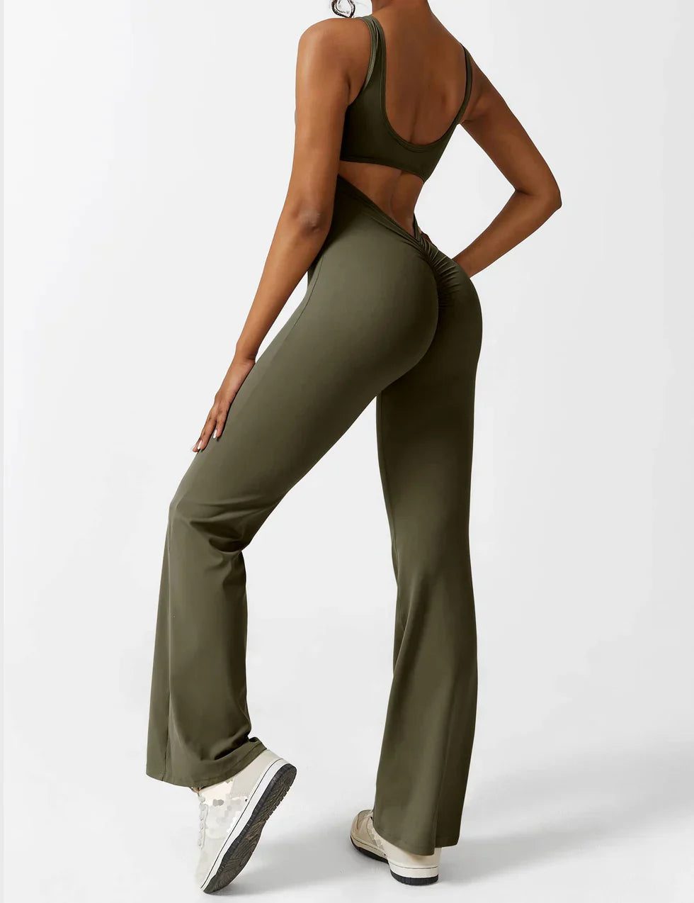 Annalise | Women's Flare Leg Activewear Jumpsuit