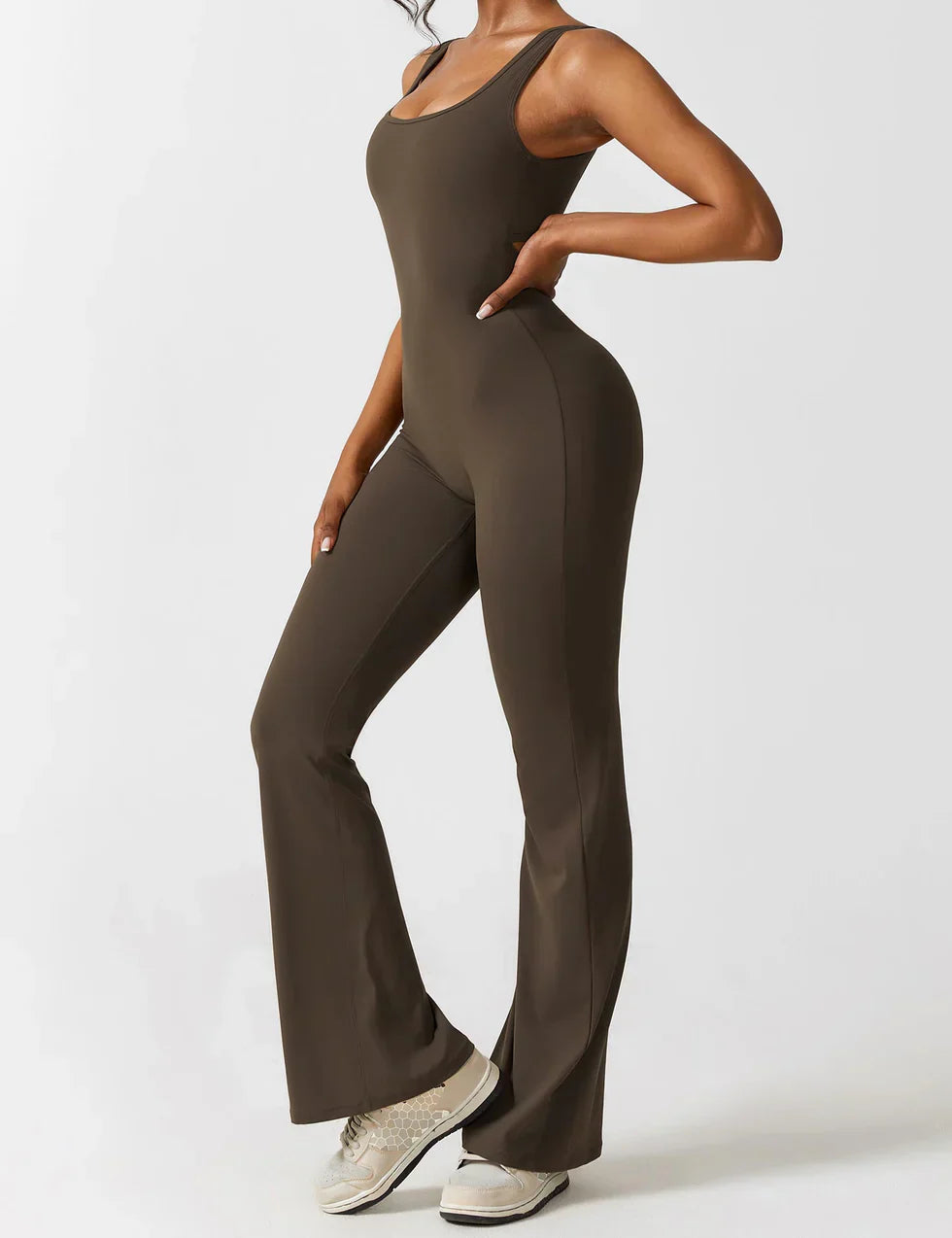 Annalise | Women's Flare Leg Activewear Jumpsuit