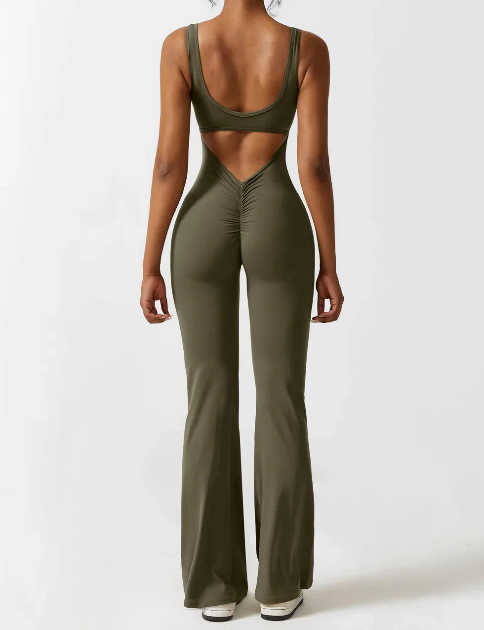 Annalise | Women's Flare Leg Activewear Jumpsuit