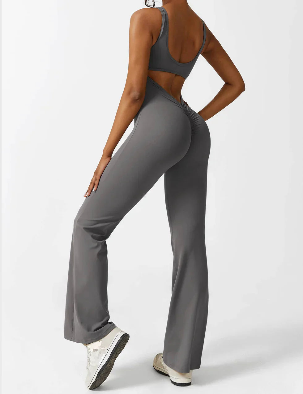 Annalise | Women's Flare Leg Activewear Jumpsuit