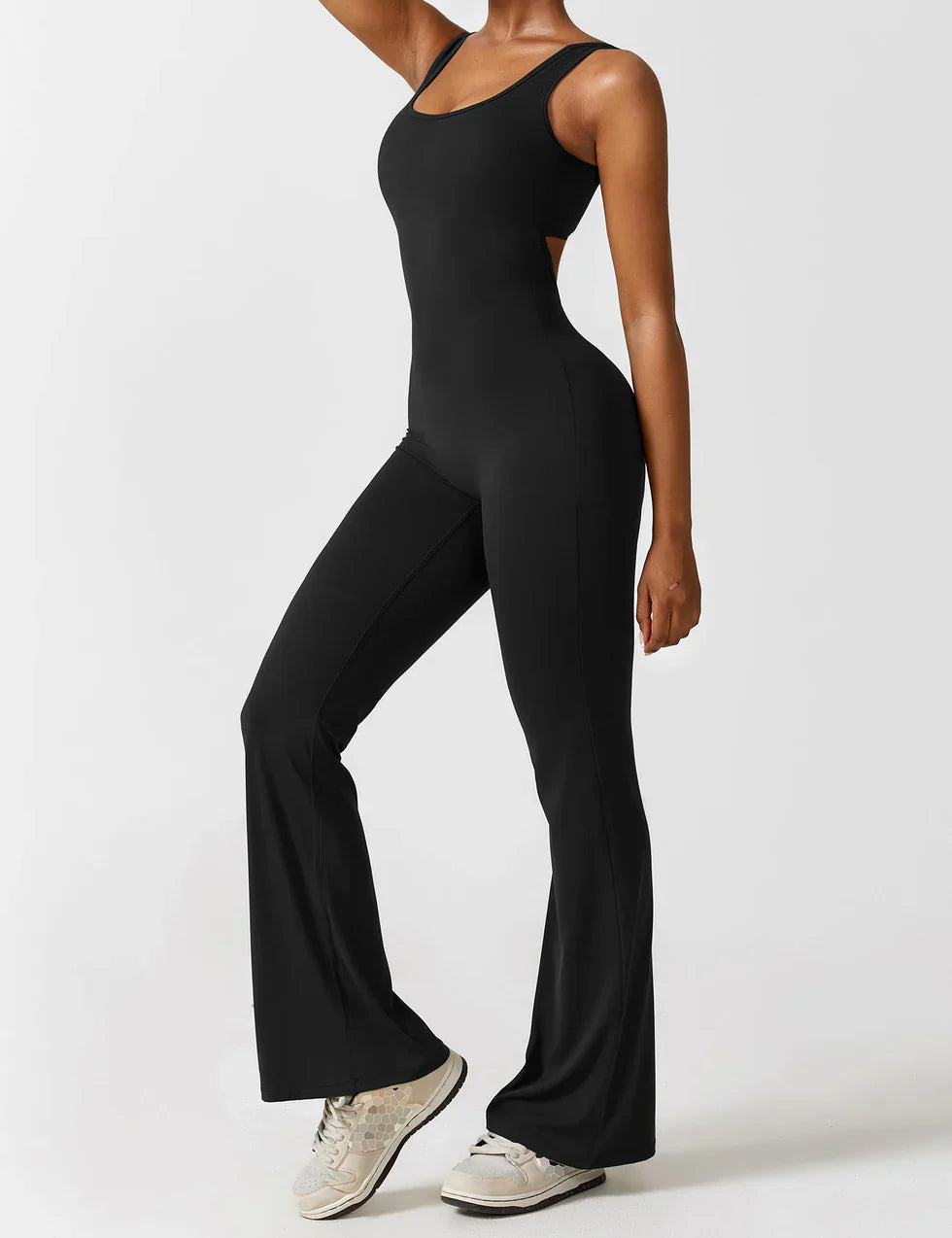 Annalise | Women's Flare Leg Activewear Jumpsuit