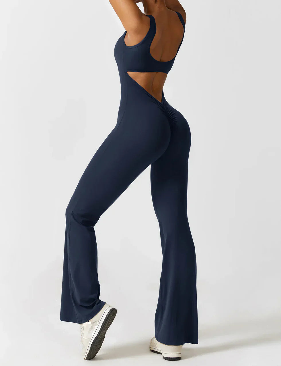 Annalise | Women's Flare Leg Activewear Jumpsuit