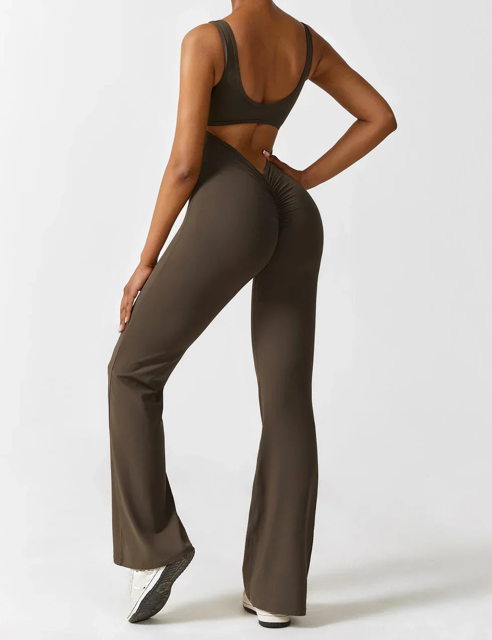 Annalise | Women's Flare Leg Activewear Jumpsuit
