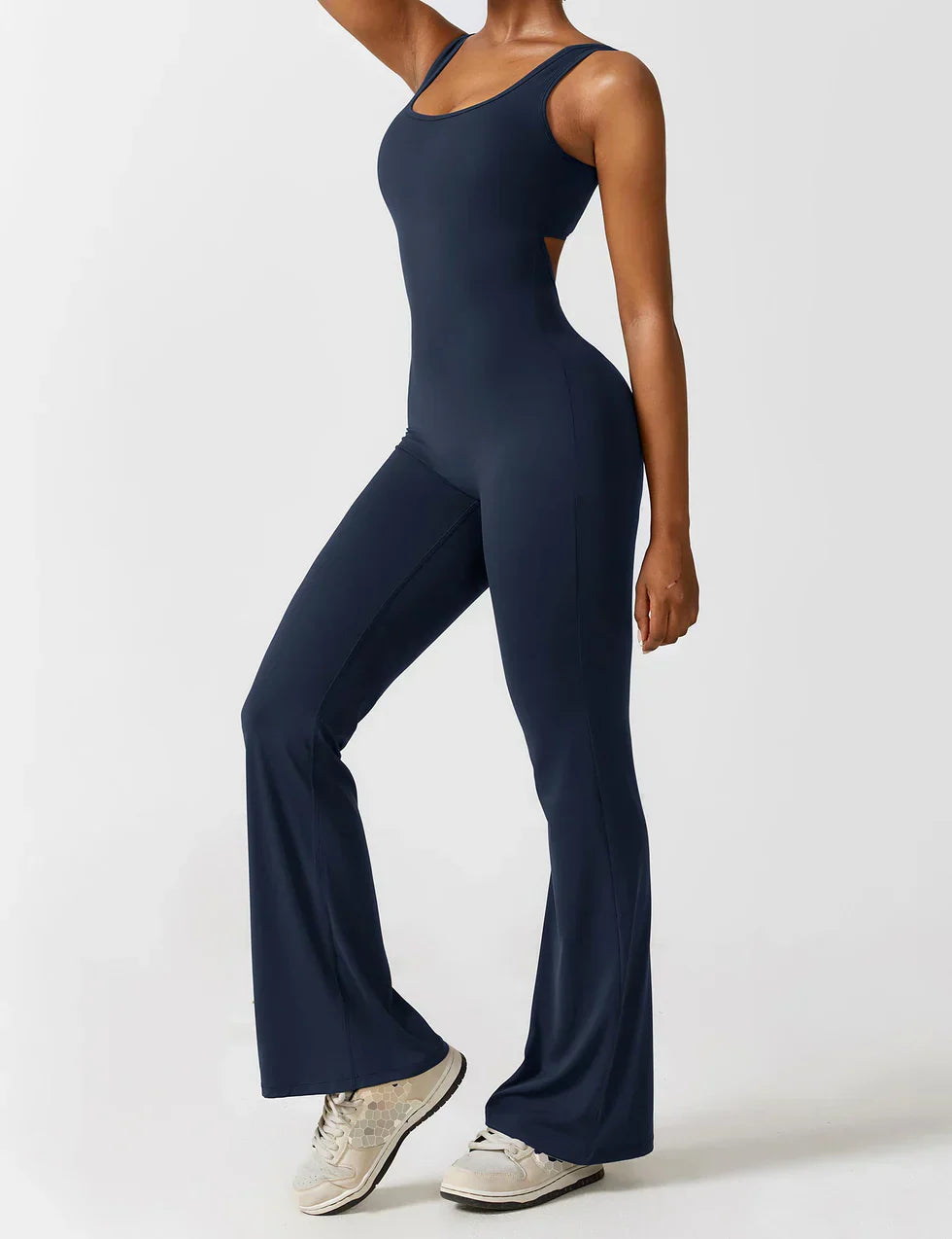 Annalise | Women's Flare Leg Activewear Jumpsuit
