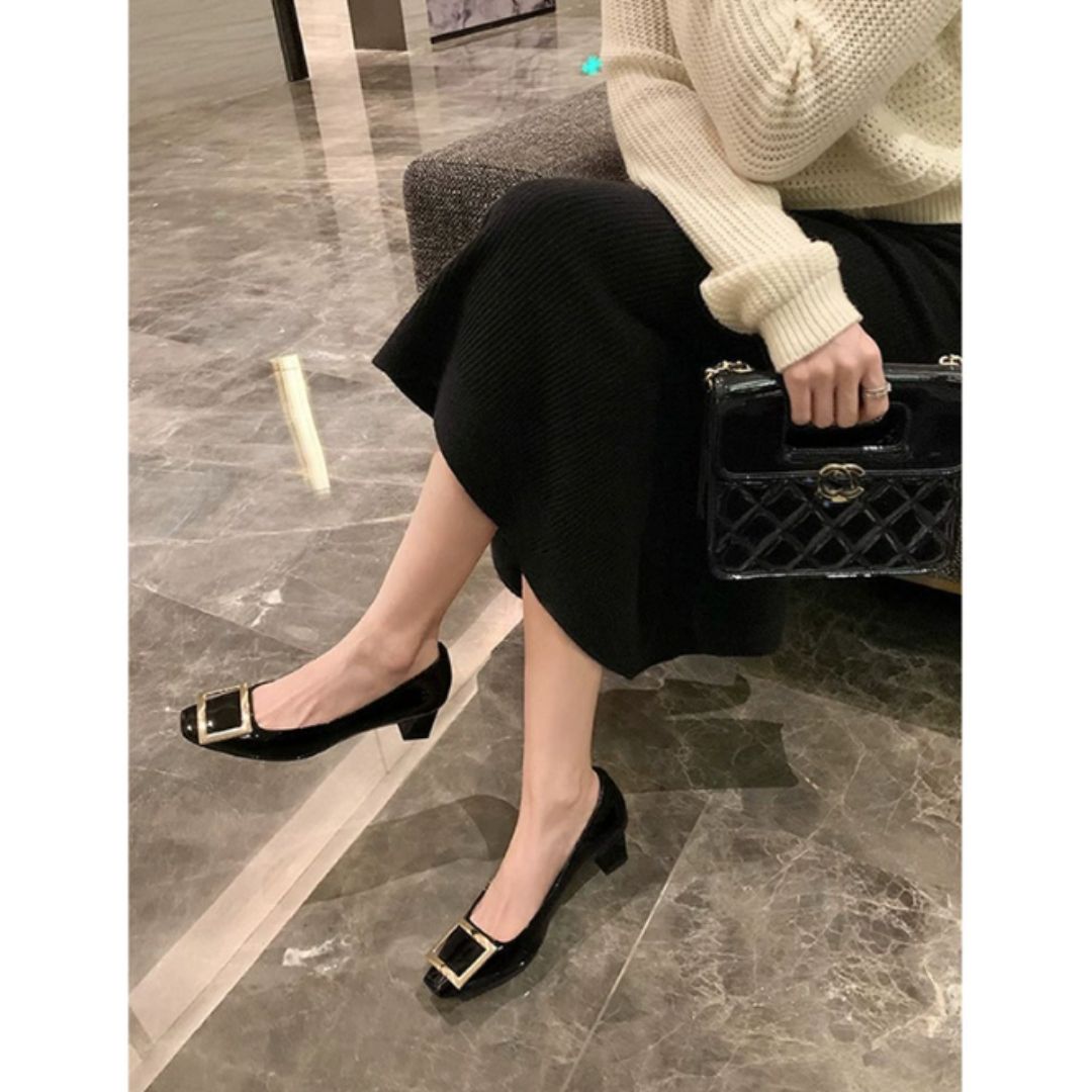Seraphina | Orthopedic Square Toe Heels