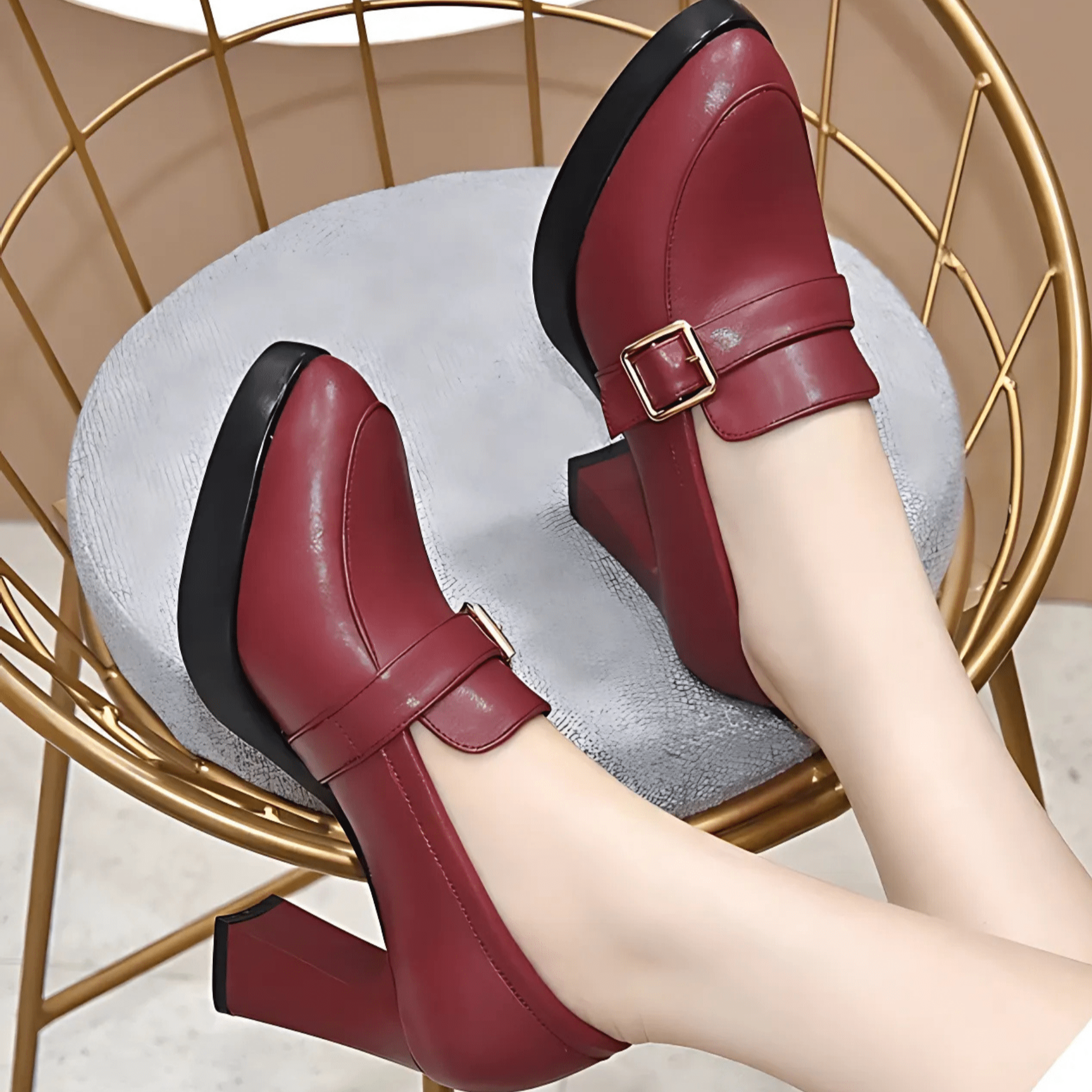 Verity | Women's Block Heel Platform Loafers