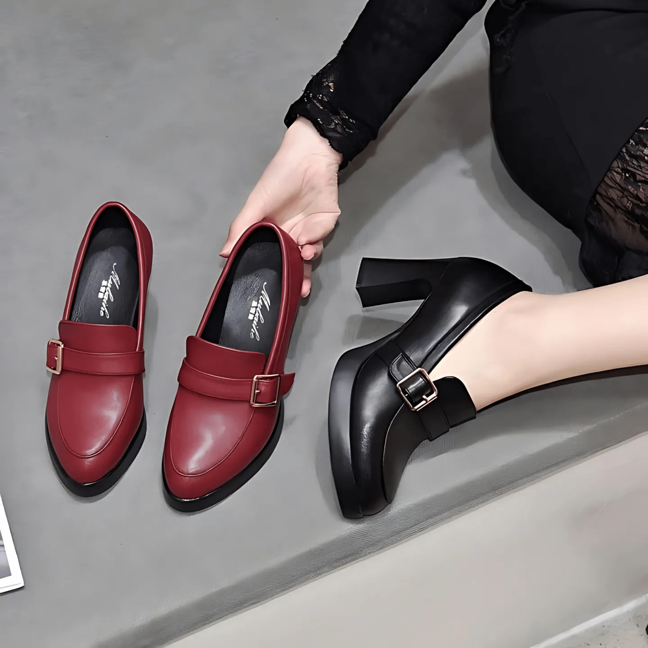 Verity | Women's Block Heel Platform Loafers