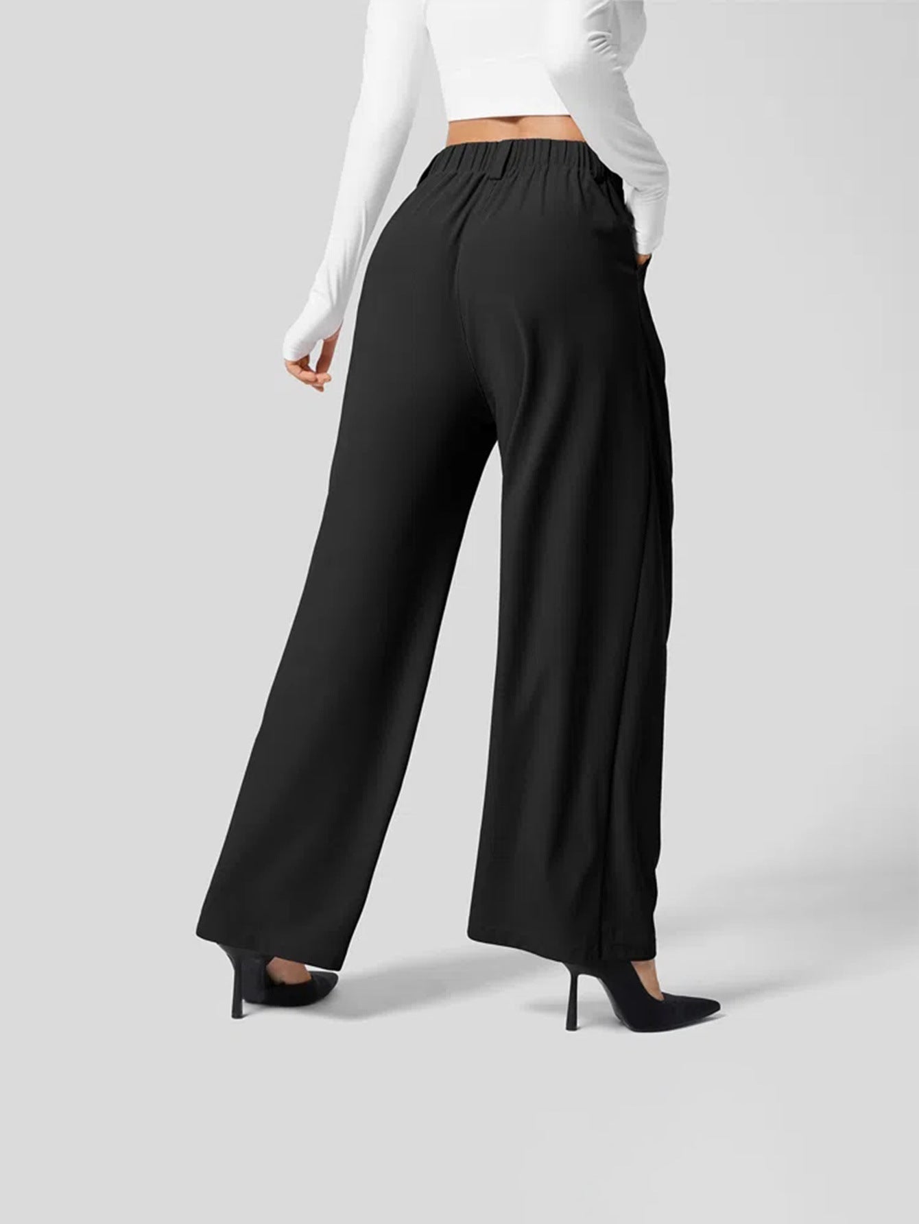 Beverly | Women's High-Waisted Pleated Trousers