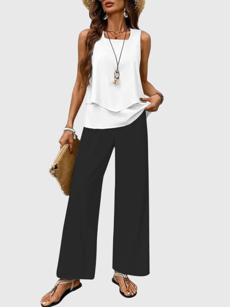 Anastasia | Women's Wide Leg Pant Set