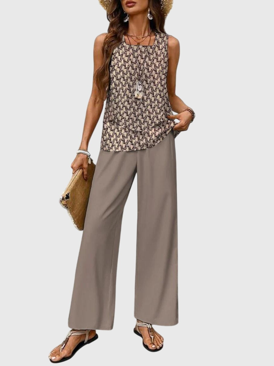 Anastasia | Women's Wide Leg Pant Set