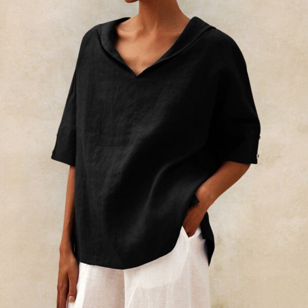 Dana | Women's V-Neck Casual Shirt for Effortless Style