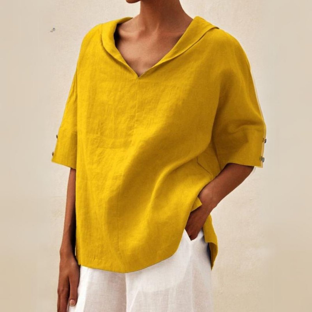 Dana | Women's V-Neck Casual Shirt for Effortless Style