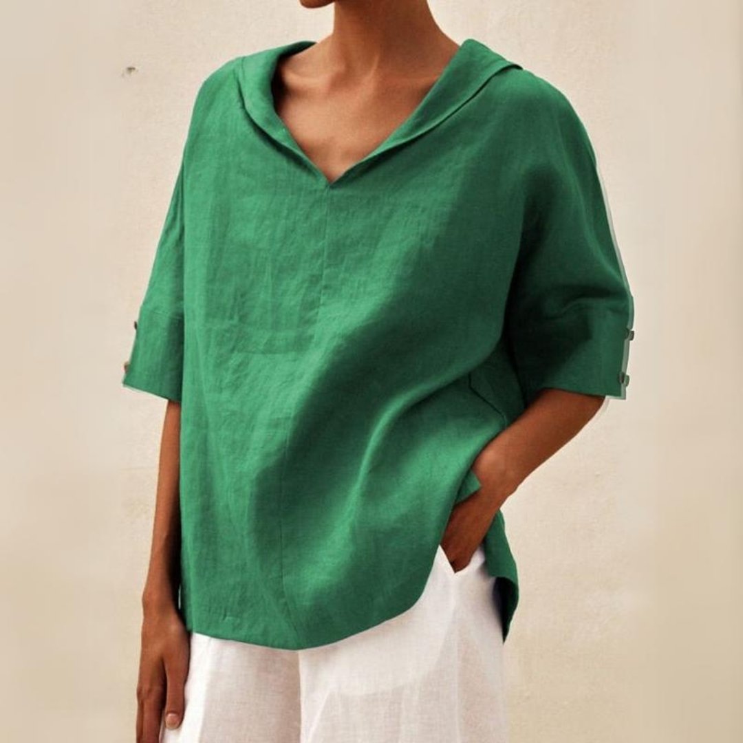 Dana | Women's V-Neck Casual Shirt for Effortless Style