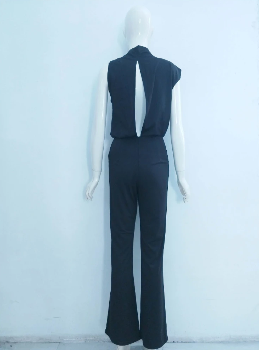 Estelle | Women's One Shoulder Wide Leg Jumpsuit