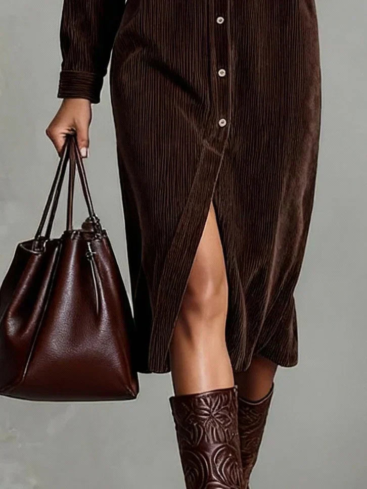 Erica | Women's Button-Down Midi Shirt Dress