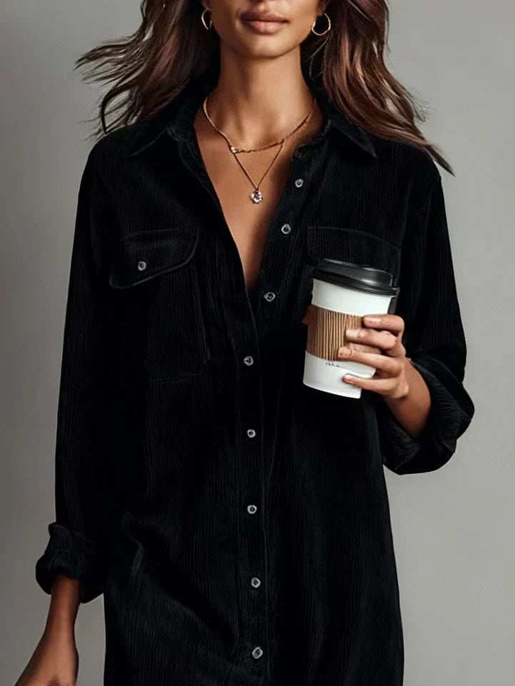 Erica | Women's Button-Down Midi Shirt Dress