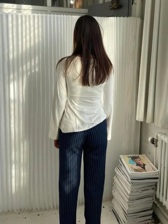Alannah | Women's Tie Front Long Sleeve Top