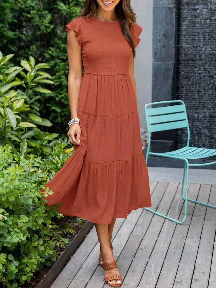 Helena | Effortlessly Chic Flowy Layered Dress