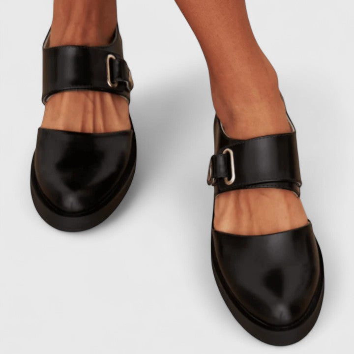 Tiggy | Women's Ankle Strap Mary Jane Loafers