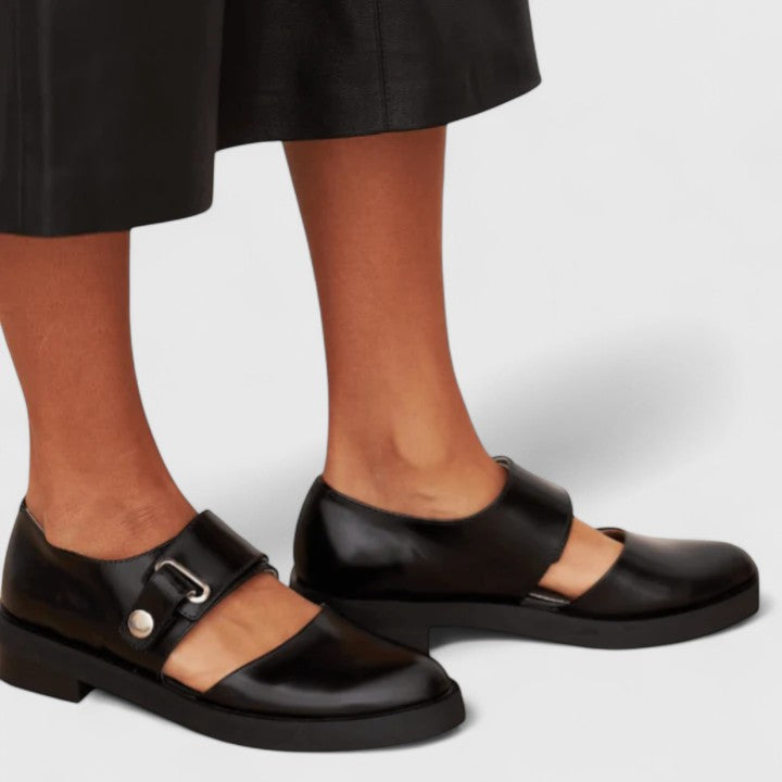 Tiggy | Women's Ankle Strap Mary Jane Loafers