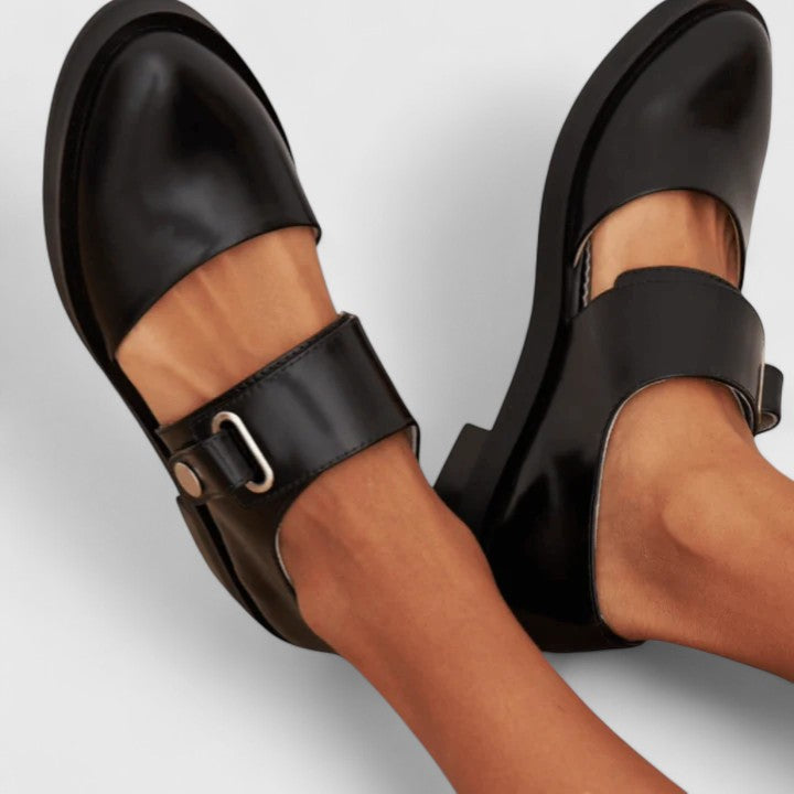 Tiggy | Women's Ankle Strap Mary Jane Loafers