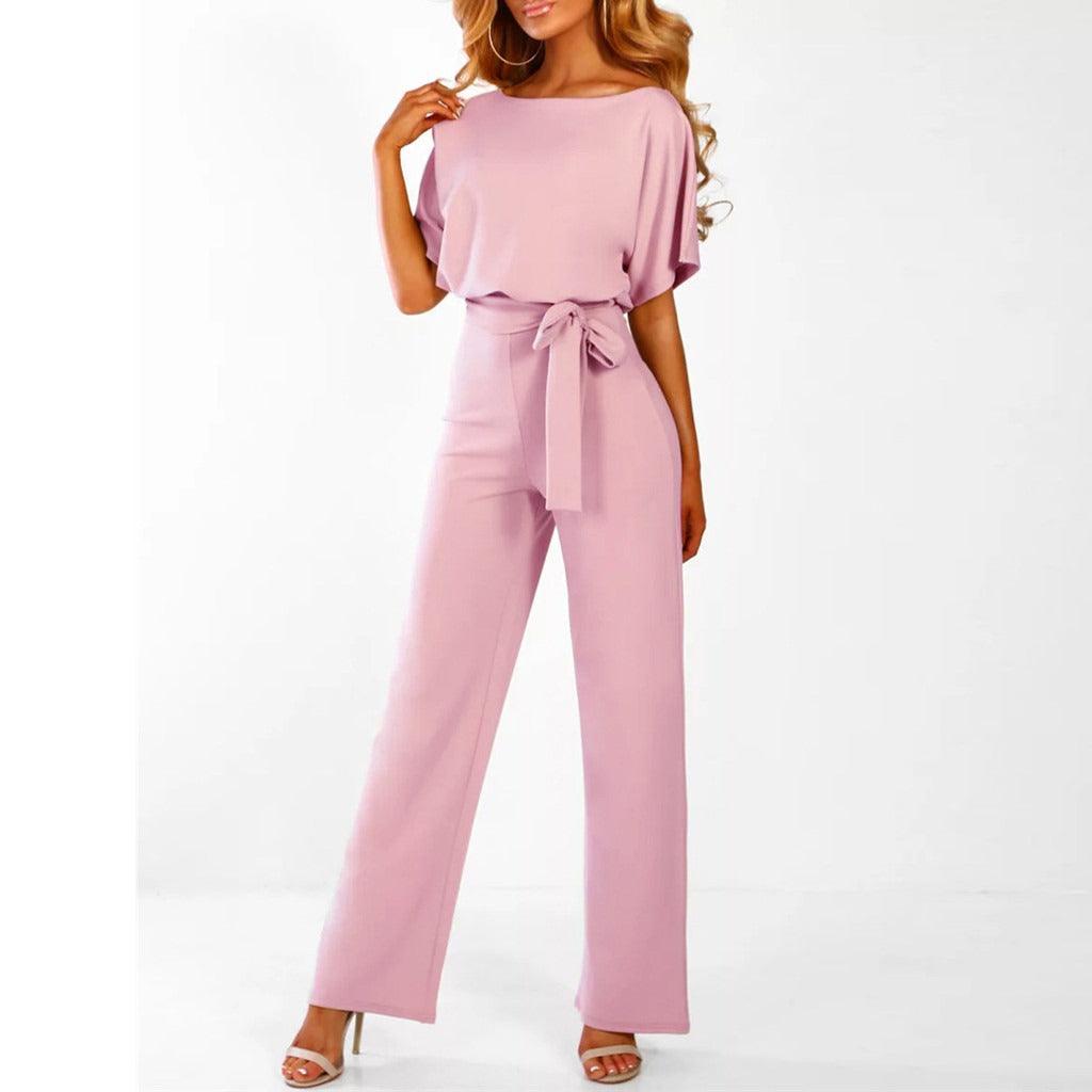 Annabelle | Women's Belted Wide Leg Two-Piece Set